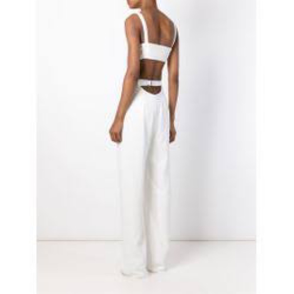 T by Alexander Wang Back-Cutout Bandeau Jumpsuit - Picture 3 of 6